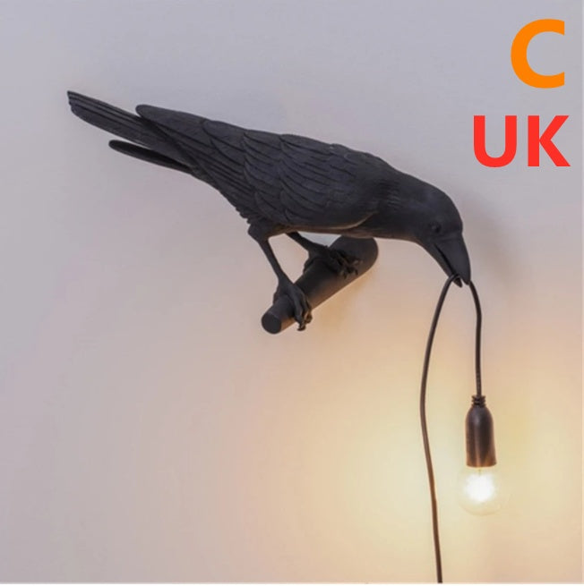 Modern Resin Wall and Desk Lamp with Plug Options – White & Black, Multiple Standards