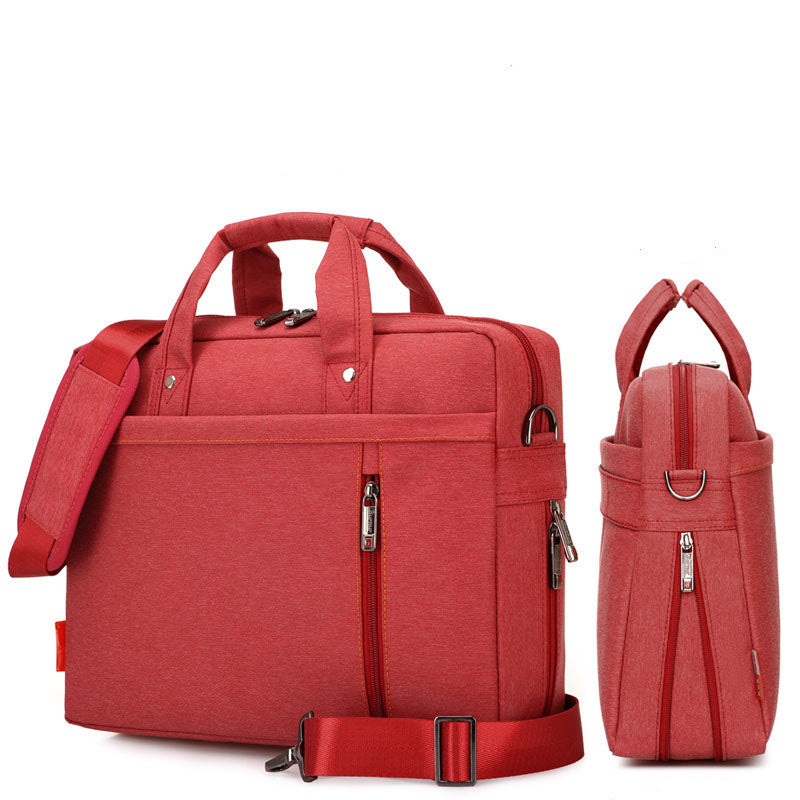 Nylon Business Backpack with Multiple Compartments and Adjustable Shoulder Strap