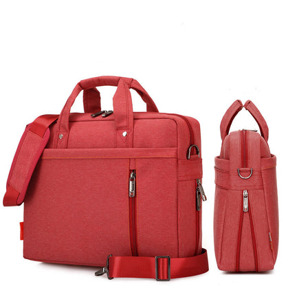 Nylon Business Backpack with Multiple Compartments and Adjustable Shoulder Strap
