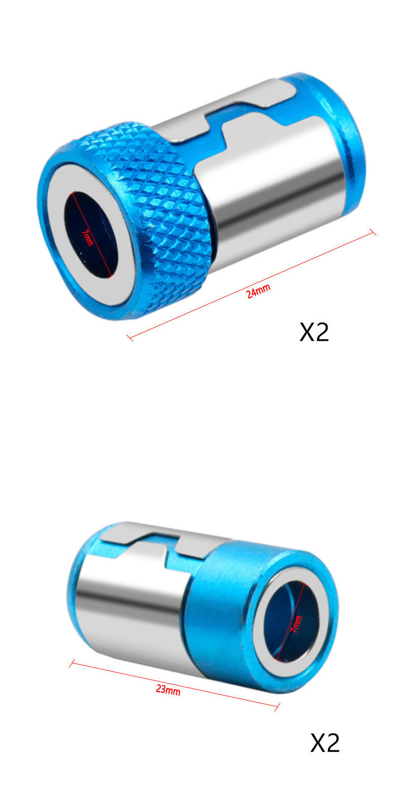 Magnetic Slotted Screwdriver – High Carbon Steel, Blue Pattern and Smooth Ring Options