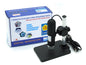 High-Speed DSP Digital Microscope, 0.3M Video, 1000X Zoom, USB Powered, Adjustable LED, Driver-Free, Windows Compatible (Black)
