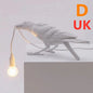Modern Resin Wall and Desk Lamp with Plug Options – White & Black, Multiple Standards