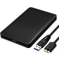 USB 3.0 2.5-Inch SATA Hard Drive Enclosure – Grid Pattern Business-Style Mobile HDD Case with UASP Support
