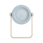 Modern Round USB Touch Night Light – Wooden Base Warm Light Lamp for Bedroom and Desk Use