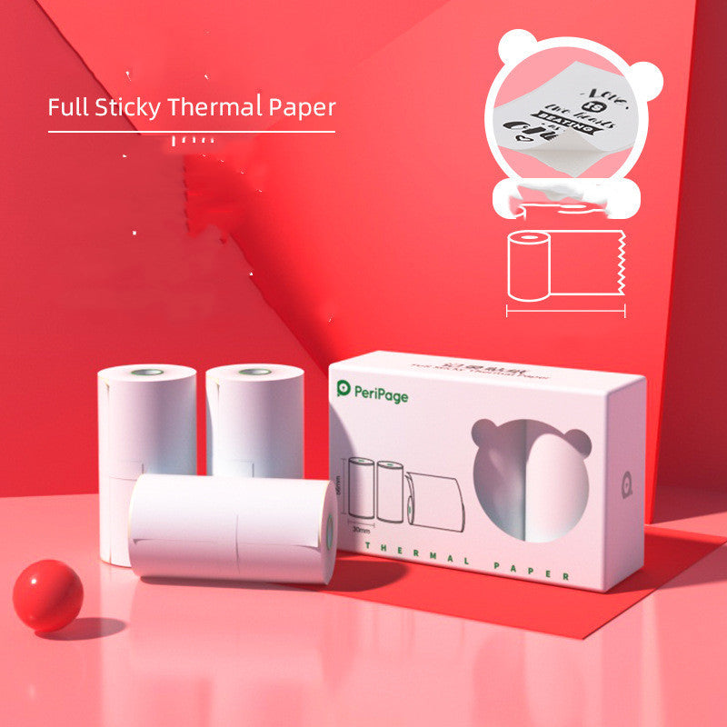 Mini Thermal Printer - Rechargeable, Portable & Multi-Paper Compatible