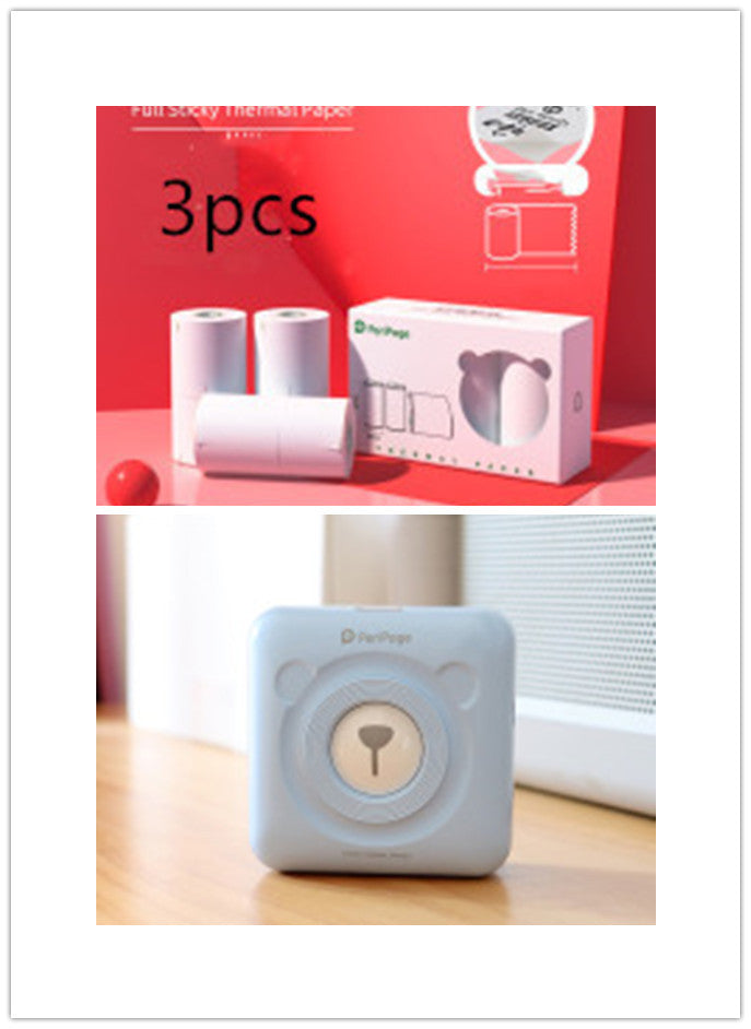Mini Thermal Printer - Rechargeable, Portable & Multi-Paper Compatible