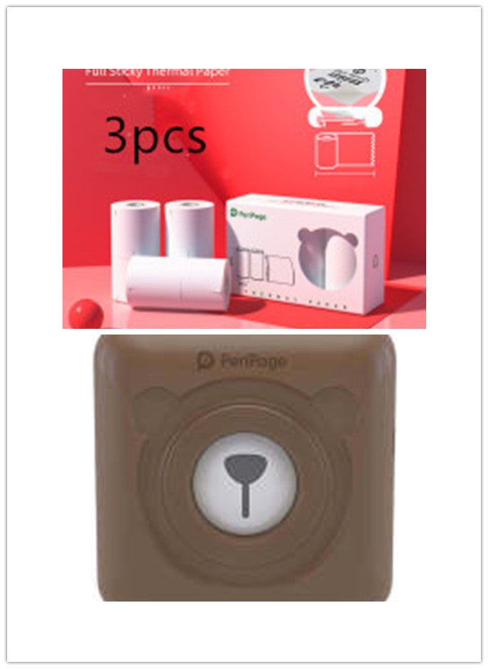 Mini Thermal Printer - Rechargeable, Portable & Multi-Paper Compatible