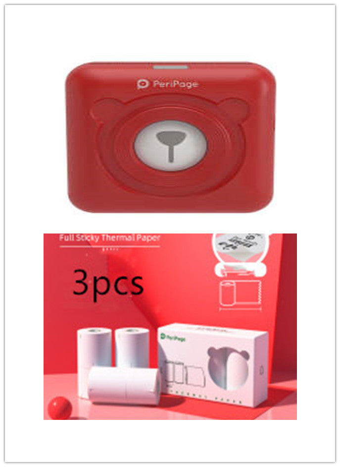 Mini Thermal Printer - Rechargeable, Portable & Multi-Paper Compatible