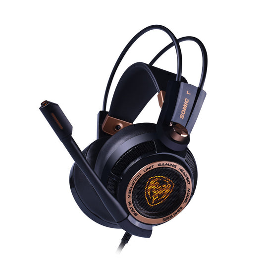 USB Wired Gaming Headset – Noise-Cancelling Over-Ear Headphones with Mic for PC and Multimedia Use
