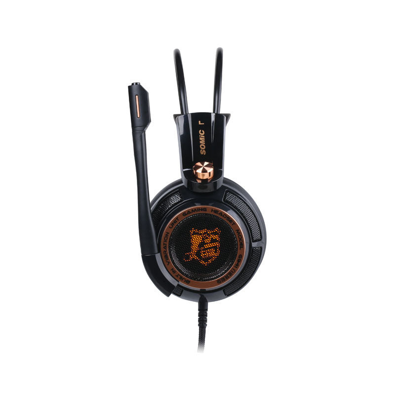 USB Wired Gaming Headset – Noise-Cancelling Over-Ear Headphones with Mic for PC and Multimedia Use