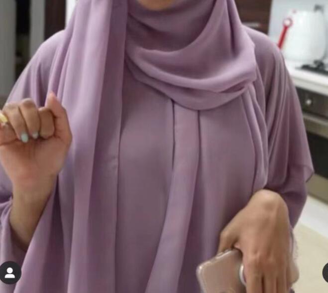 Elegant Modest Abaya Dress – Lightweight Polyester Blend