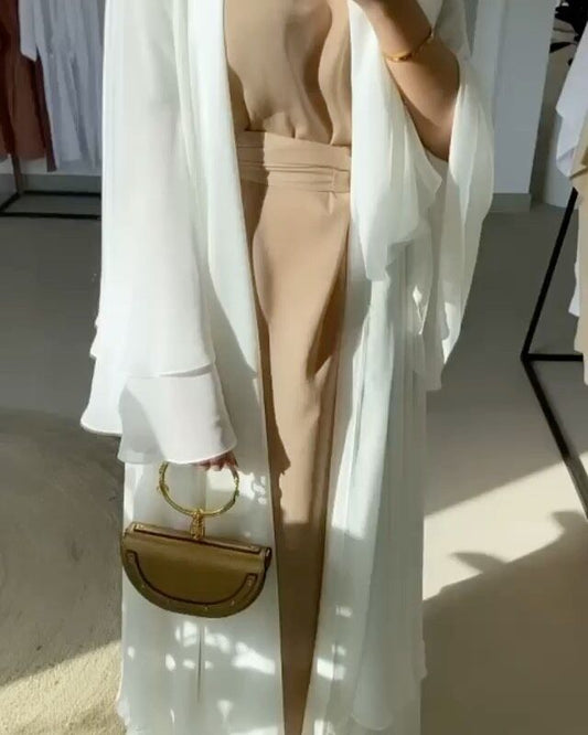 Elegant Modest Abaya Dress – Lightweight Polyester Blend