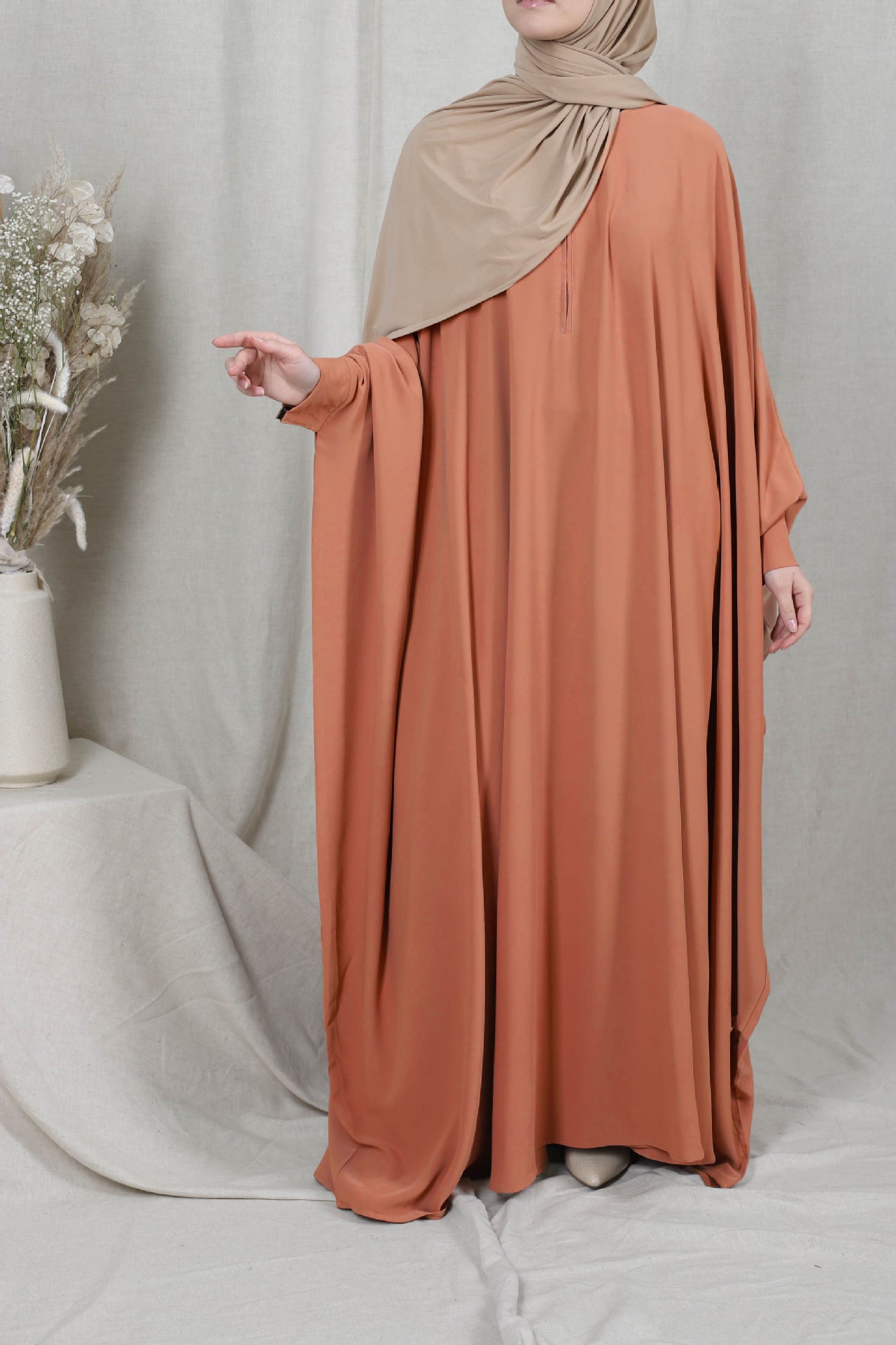 Full-Cover Eid Hooded Jilbab Khimar Abaya