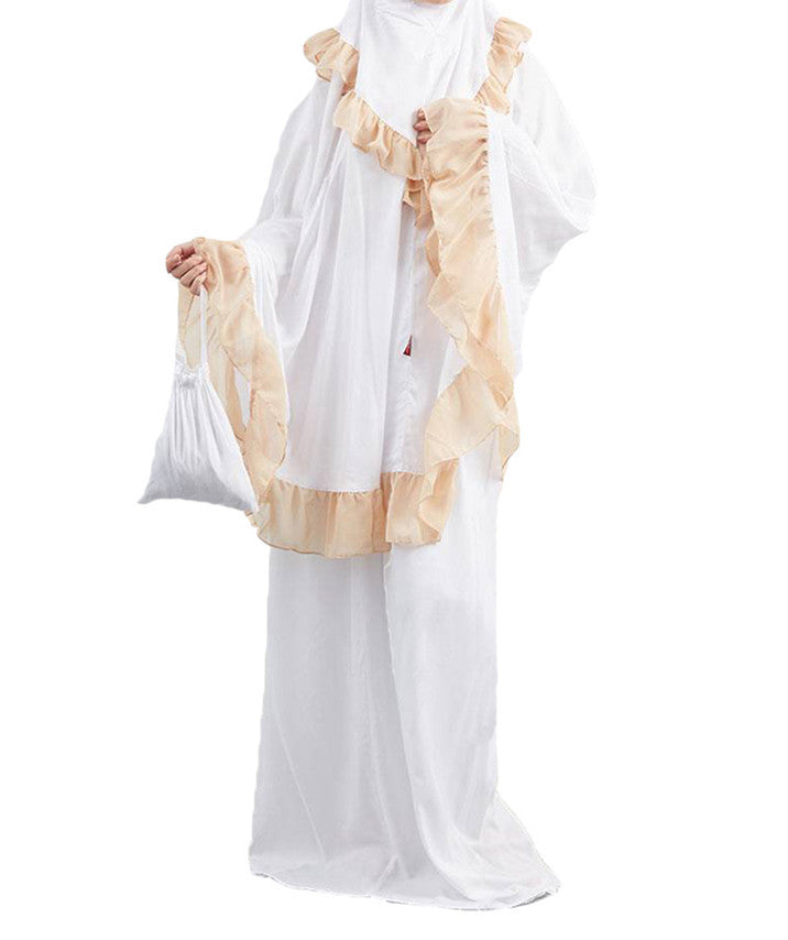 Girls' Long Sleeve Ramadan Abaya with Hijab