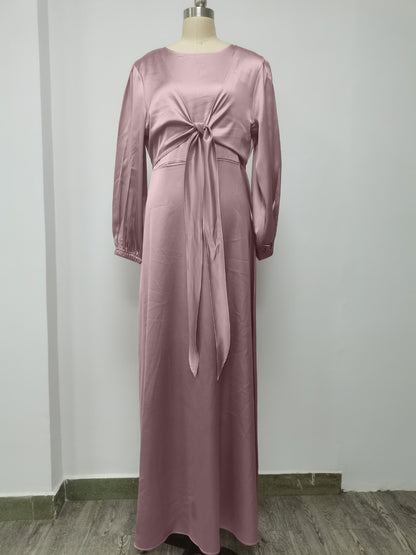 Women’s Satin Ramadan Eid Kaftan Dress