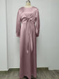 Women’s Satin Ramadan Eid Kaftan Dress