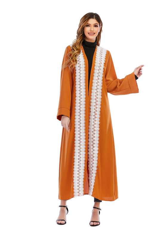 Muslim Abaya Cardigan Long Jacket for Women