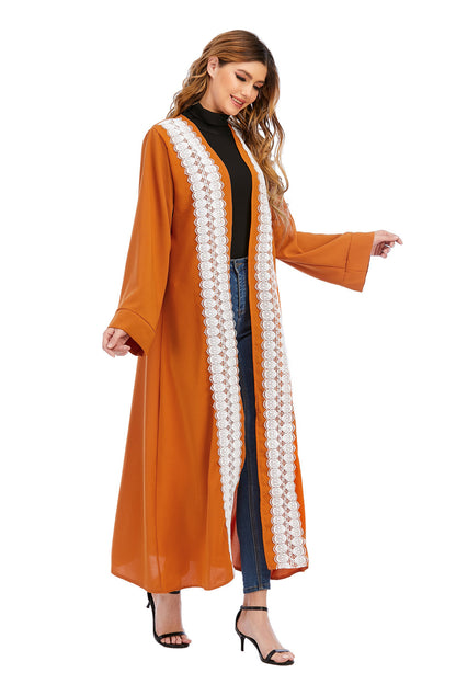 Muslim Abaya Cardigan Long Jacket for Women