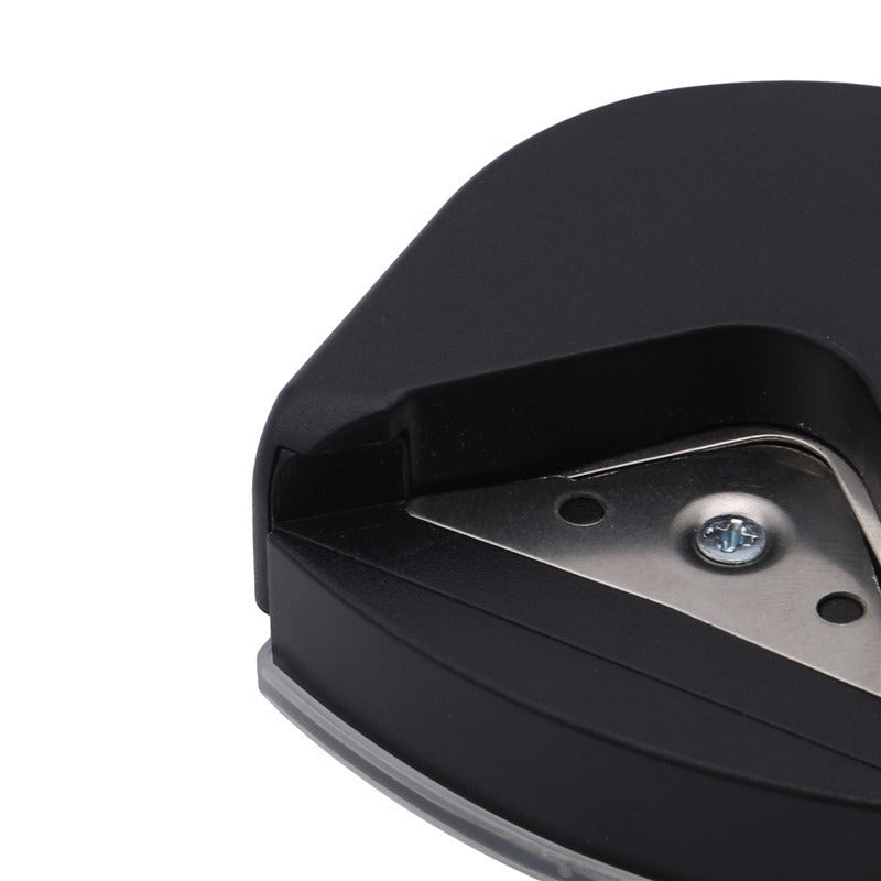 Compact Plastic and Metal Corner Cutter in Black, Pink, and Blue