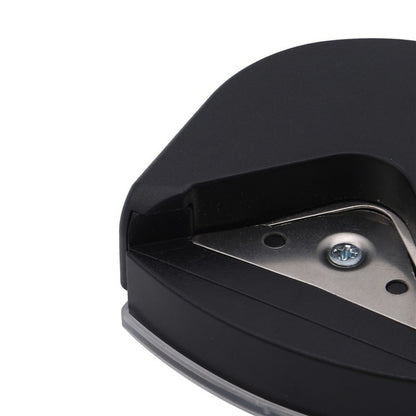 Compact Plastic and Metal Corner Cutter in Black, Pink, and Blue