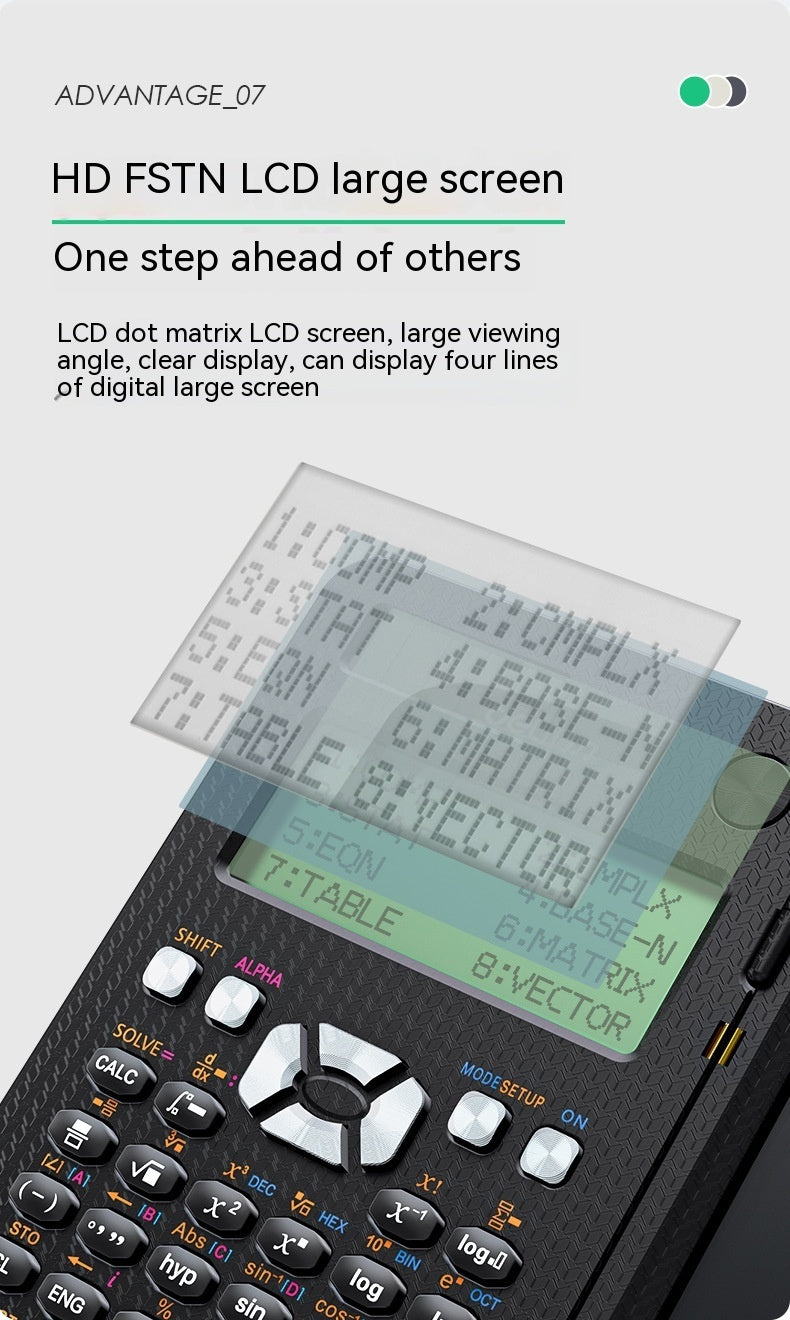 Scientific Calculator with LCD Notepad for Efficient Calculation and Note Taking