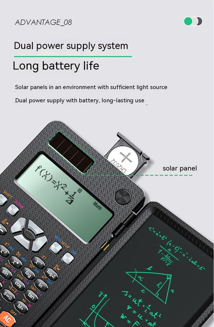Scientific Calculator with LCD Notepad for Efficient Calculation and Note Taking