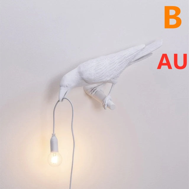 Modern Resin Wall and Desk Lamp with Plug Options – White & Black, Multiple Standards