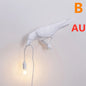 Modern Resin Wall and Desk Lamp with Plug Options – White & Black, Multiple Standards