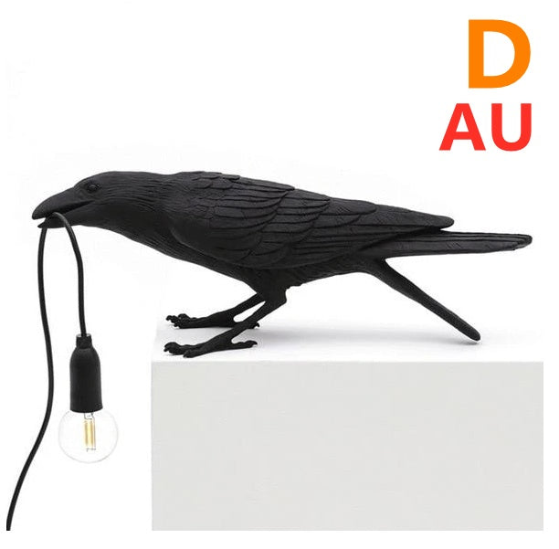 Modern Resin Wall and Desk Lamp with Plug Options – White & Black, Multiple Standards
