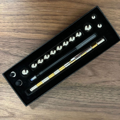 Two-Color Model Magnet Pen Color Ball Magnetic Pen Decompression Pen Magnetic Pole Decompression Pen Game Children's Toys