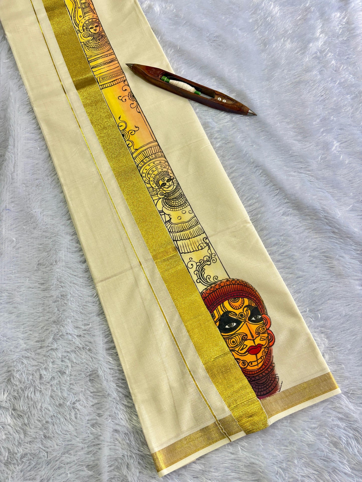Handpainted Storytelling Men’s Dhothi