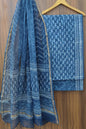 Traditional Hand Block Printed Pure Cotton Suit Set with Kota Cotton Dupatta