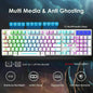104 Keys Wireless Gaming Keyboard And Mouse Set Rainbow LED Backlit Keyboard