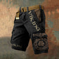 Digital Printing Men's Fashion Casual Zipper Cargo Shorts