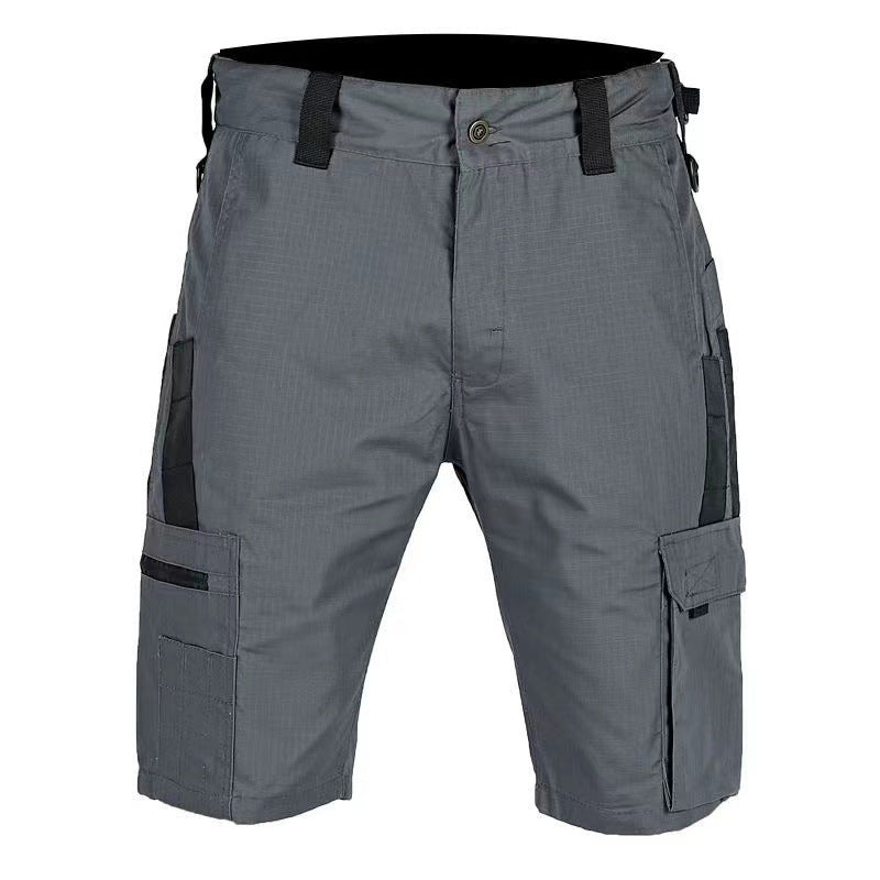 Beetle Elastic Waist Multifunctional Camouflage Shorts