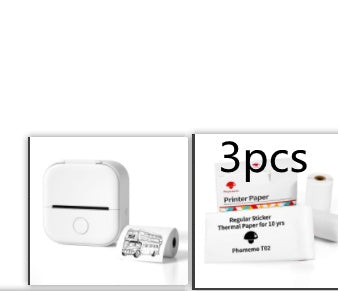 Phomemo T02 Mini Pocket Thermal Printer – Inkless Bluetooth Label Printer, Supports 10 Languages, 1000mAh Battery