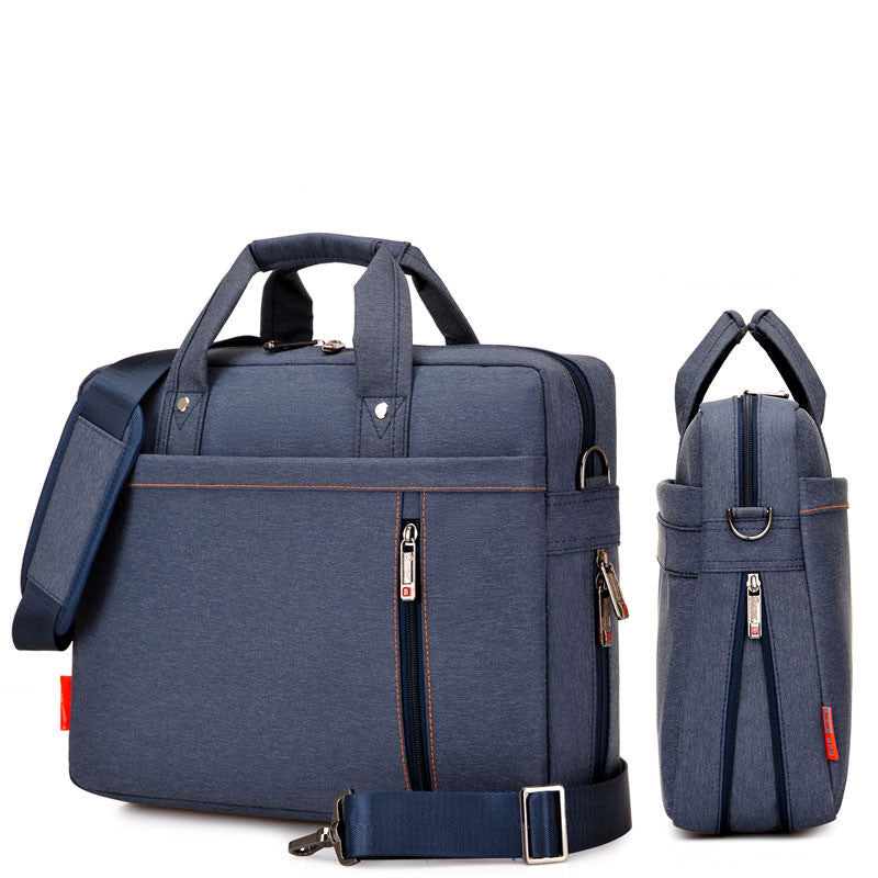 Nylon Business Backpack with Multiple Compartments and Adjustable Shoulder Strap