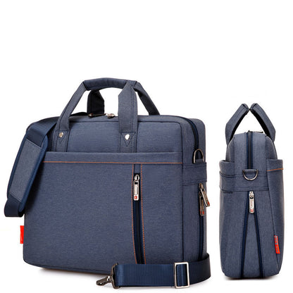 Nylon Business Backpack with Multiple Compartments and Adjustable Shoulder Strap