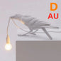 Modern Resin Wall and Desk Lamp with Plug Options – White & Black, Multiple Standards