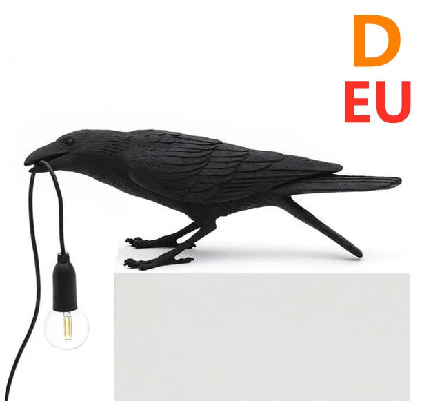 Modern Resin Wall and Desk Lamp with Plug Options – White & Black, Multiple Standards