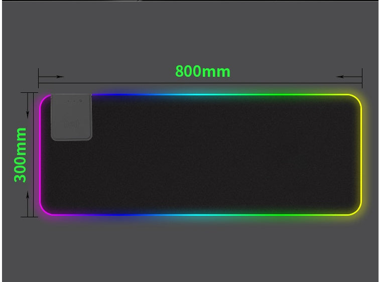 RGB Gaming Mouse Pad - LED Lighting, Anti-Slip & USB Powered