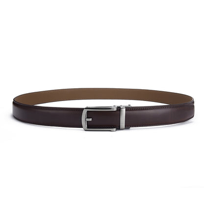 Men's Automatic Buckle Pure Cowhide Pant Belt