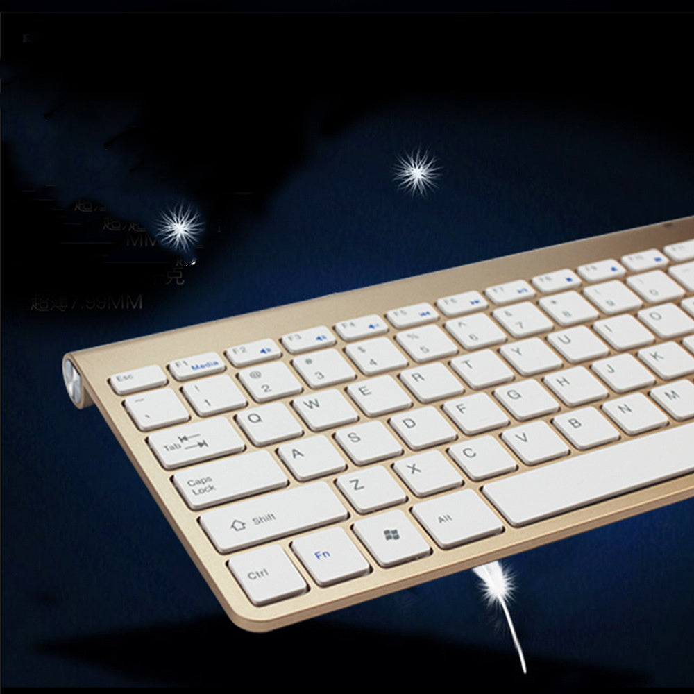 Wireless Keyboard and Mouse Set - Compact, Slim, Quiet