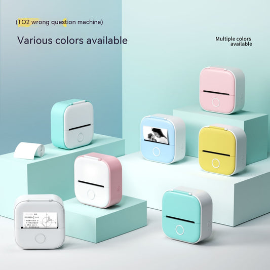 Phomemo T02 Mini Pocket Thermal Printer – Inkless Bluetooth Label Printer, Supports 10 Languages, 1000mAh Battery
