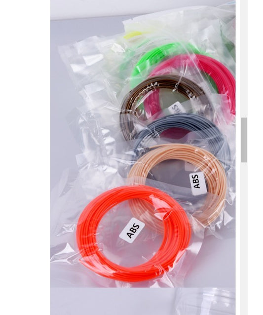 3D Printing Pen Consumables ABS/PLA Filament – 10 Meters, 20 Colors