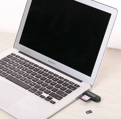 2-in-1 USB & Micro USB Card Reader - Fast Data Transfer & OTG Support