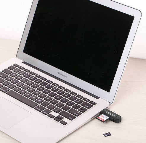 2-in-1 USB & Micro USB Card Reader - Fast Data Transfer & OTG Support