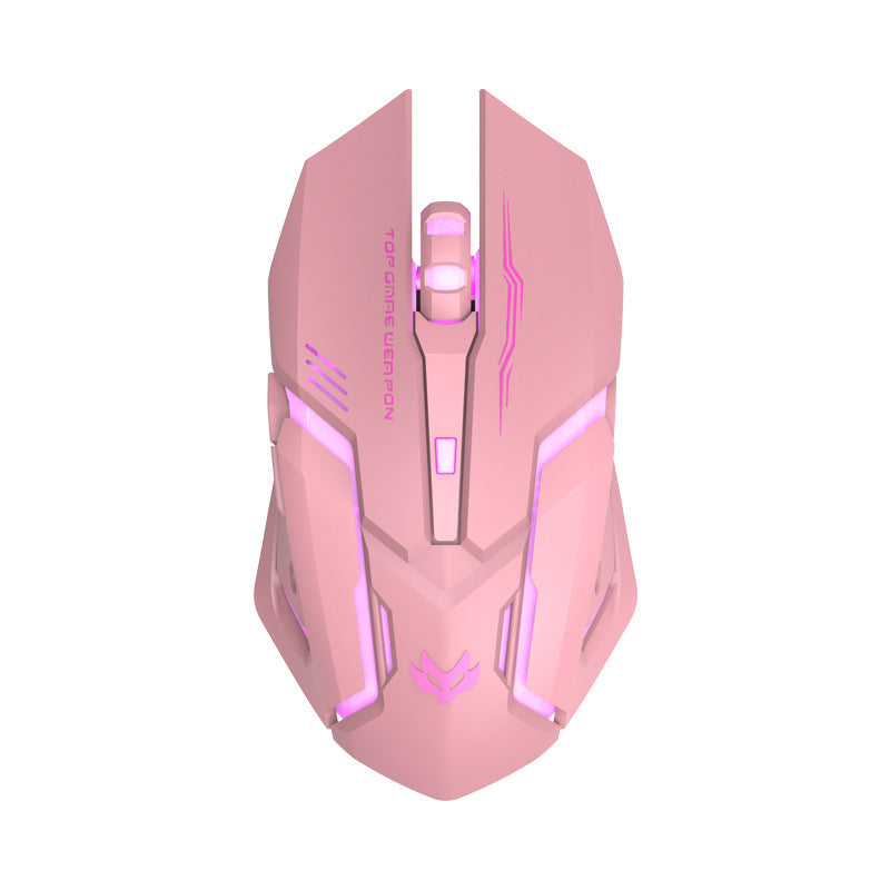 T1 Wireless Gaming Mouse – Ergonomic Design, 1600 DPI, 6 Buttons, USB Receiver, 2.4GHz Wireless, Compatible with Laptops