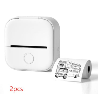 Phomemo T02 Mini Pocket Thermal Printer – Inkless Bluetooth Label Printer, Supports 10 Languages, 1000mAh Battery