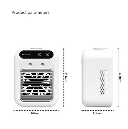 Portable USB Air Conditioner with Cooling Atomization and Touchscreen Control